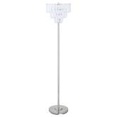 Orleans Furniture - Coaster - Anya 61-inch Hanging Crystal Metal Floor Lamp Chrome - 920067